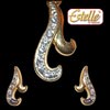 Awesome Pendant with Earrings - Estelle Item Code :6831 - Click here to View more details about this Product